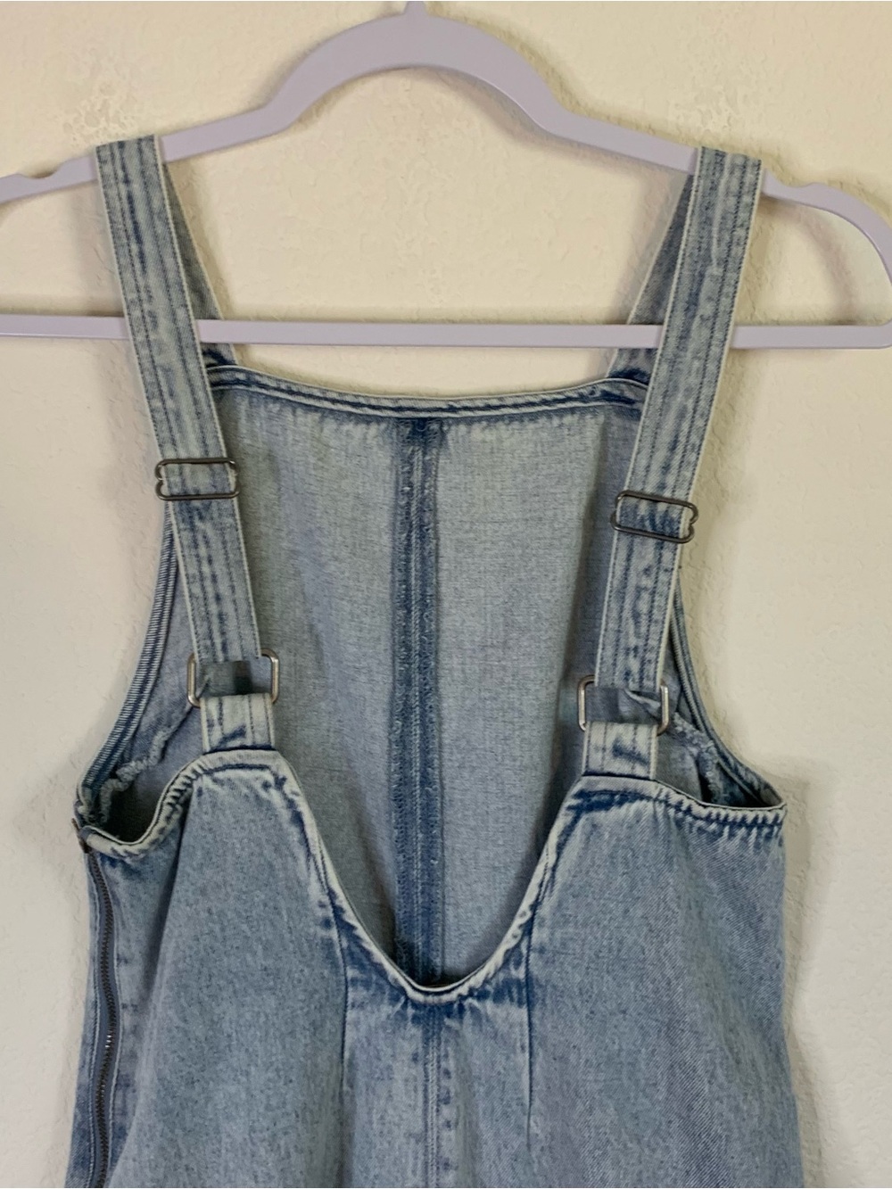 Free people light blue wash Dex Denim Midi Dress XS - Picture 6 of 9